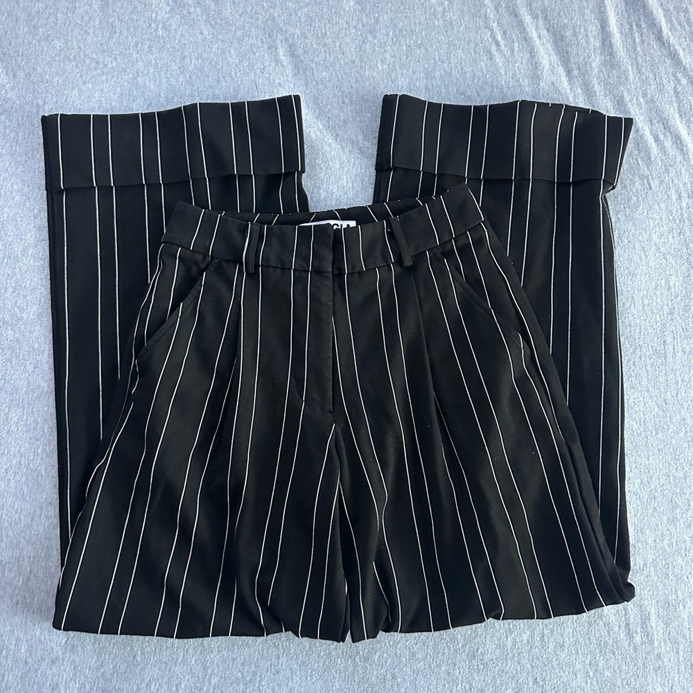 I.AM.GIA Black Pinstripe Pants